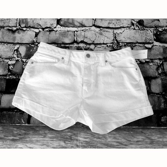 Gap 1969 slim cutoff midrise stretch white shorts NWT - Picture 1 of 10